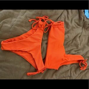 Shein neon orange bikini